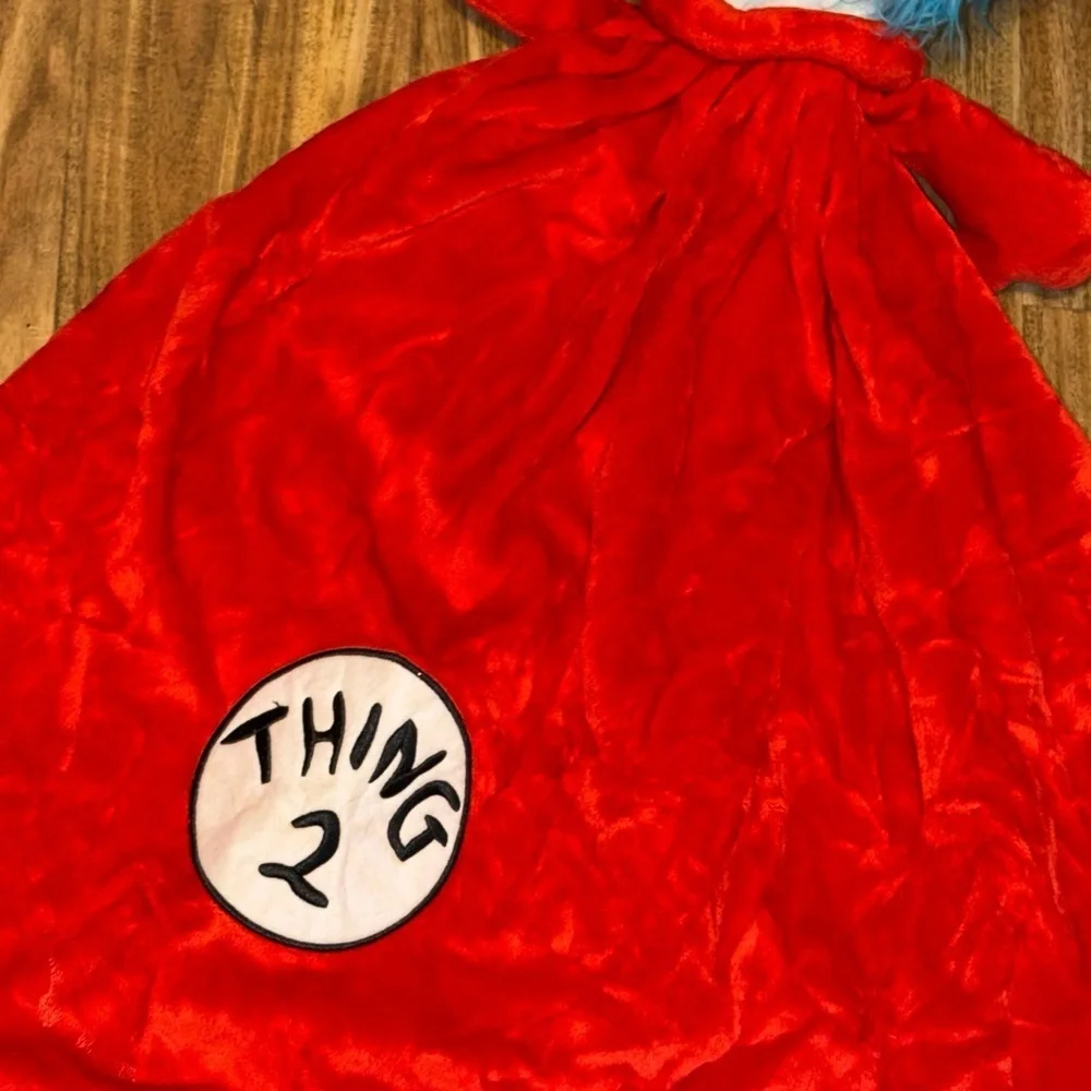 Universal Studios Cat in the Hat thing 1 2 Plush stuffed animal lovey security